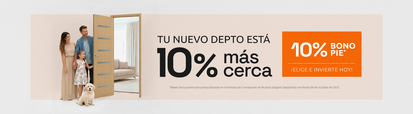 10% más cerca