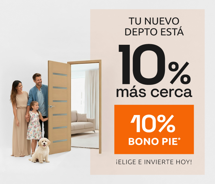 10% más cerca
